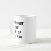 Mug Drôle Ma nièce préférée m'a donné ceci (Devant gauche)