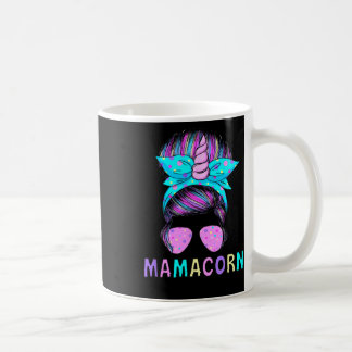 Mug Drôle Mamacorn Unicorn Messy Bun Maman Fête des Mè