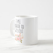 Mug Drôle Manager Cadeau, S'il vous plaît Hésitez à at (Devant gauche)