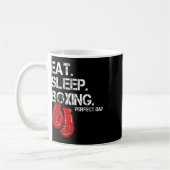 Mug Drôle Manger. Dormir. Répéter. Amateur de boxe jou (Gauche)