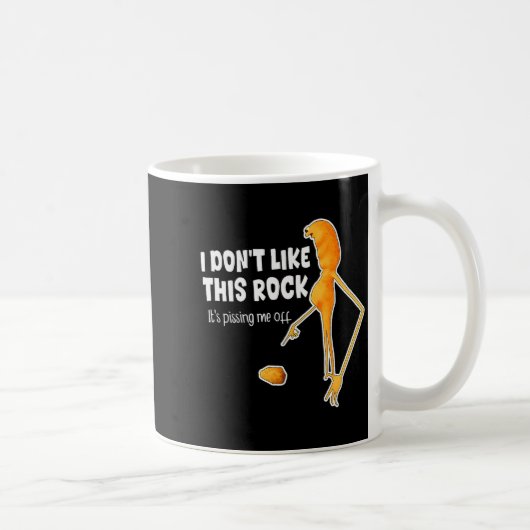 Mug Drôle Marcus Le Ver Memes Je n'aime pas ce Rock  (Droite)