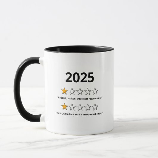 Mug Drôle Mauvaise Critique 2022 (Gauche)
