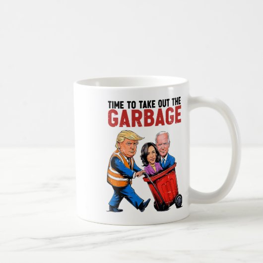 Mug Drôle Mega Trump Président 2024 Le Temps De Sortir (Droite)