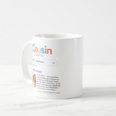 Mug Drôle Meilleur Cousin Jamais Résultat De Recherche (Devant gauche)