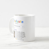 Mug Drôle Meilleur Diplômé Jamais Résultat De Recherch (Devant gauche)