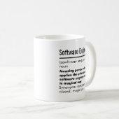 Mug Drôle Meilleur ingénieur logiciel Définition Cadea (Devant droit)