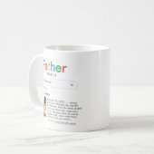 Mug Drôle Meilleur Père Jamais Résultats De Recherche  (Devant gauche)