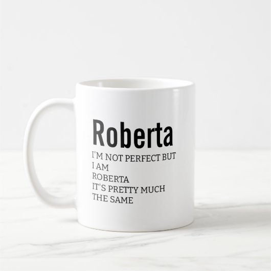 Mug Drôle Meilleur Sarcastique Roberta Définition Cade (Gauche)