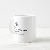 Mug Drôle meilleure définition Funtie (Devant gauche)