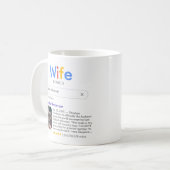Mug Drôle Meilleure Femme Jamais Résultats De Recherch (Devant gauche)