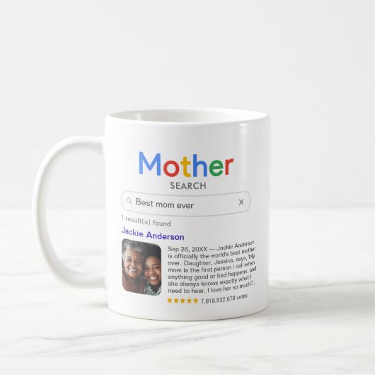Mug Drôle meilleure mère jamais Résultats de recherche (Gauche)