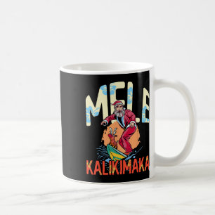 Mug Drôle Mele Kalikimaka Noël hawaïen Surf S