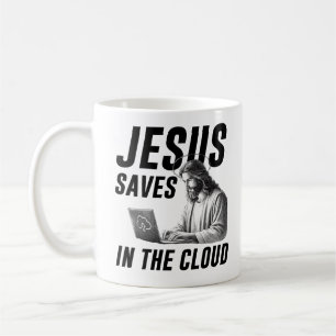 Mug Drôle Mème Jésus Jésus Sauve dans le nuage