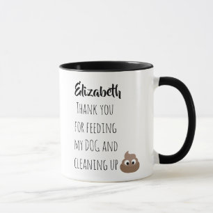 Mug Drôle Merci de sitter chien pour animal de compagn