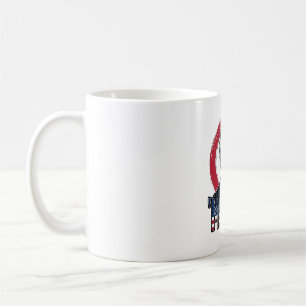 Mug Drôle Merica Patriotique Président Vintage Vecteur