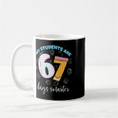 Mug Drôle Mes élèves sont 67 jours plus intelligents P (Gauche)