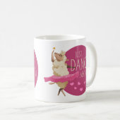 Mug Drôle Message - Juste Danse À Propos 1 (Devant droit)