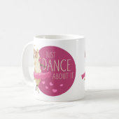 Mug Drôle Message - Juste Danse À Propos 1 (Devant gauche)