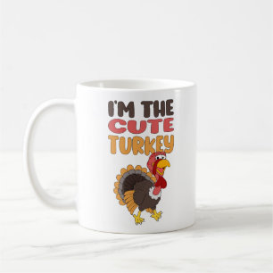 Mug Drôle mignon Famille Turquie qui correspond Thanks
