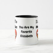 Mug Drôle Mignon Je T'aime Plus Que Pizza et Bière (Centre)