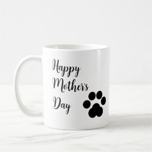 Mug Drôle mignon minimaliste chats pattes fête des mèr