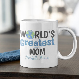 Mug Drôle Mignon Monde Meilleure Maman Personnalisé