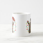 Mug Drôle mignon Raccoon de Noël (Centre)