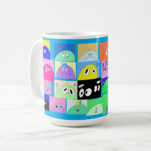 Mug Drôle mignon Sassy Happy Blob Cartoons