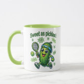 Mug Drôle mignon sucré comme chatons Pickleball (Gauche)