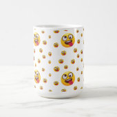 Mug "Drôle Mignonne Tongue Out Emoji Design" (Centre)