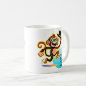 Mug Drôle Mon Cirque Mes Singes Graphique (Devant droit)