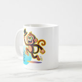 Mug Drôle Mon Cirque Mes Singes Graphique (Devant gauche)