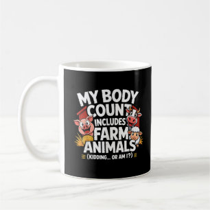 Mug Drôle Mon nombre de cadavres comprend les animaux
