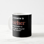 Mug Drôle Mon Pseudo Est Enseignant Mais Mon Nom Compl (Devant gauche)