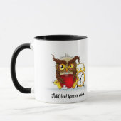 Mug Drôle Morning Cranky Owl (Gauche)