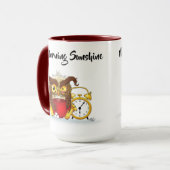 Mug Drôle Morning Cranky Owl (Devant gauche)