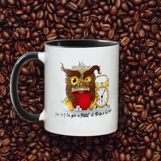 Mug Drôle Morning Cranky Owl