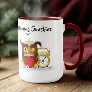 Mug Drôle Morning Cranky Owl