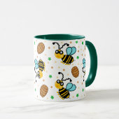 Mug Drôle motif d'abeille (Devant droit)
