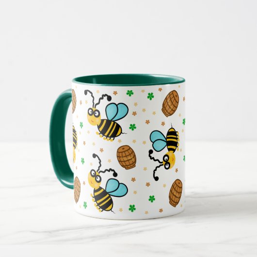 Mug Drôle motif d'abeille (Devant gauche)