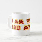 Mug Drôle motivationnel écrivains hurler slogan de l'a (Devant gauche)