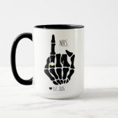 Mug Drôle Mr Et Mrs, Bride Skeleton Mariage Cadeau (Gauche)