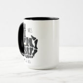 Mug Drôle Mr Et Mrs, Bride Skeleton Mariage Cadeau (Devant gauche)
