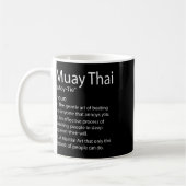 Mug Drôle Muay Thai Et Thai Boxe - Muay Thai Defini (Gauche)