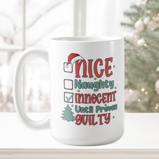 Mug Drôle Naughty Nice Innocent