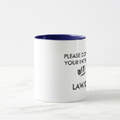 Mug drôle ne confondez pas votre diplôme en droit de (Centre)