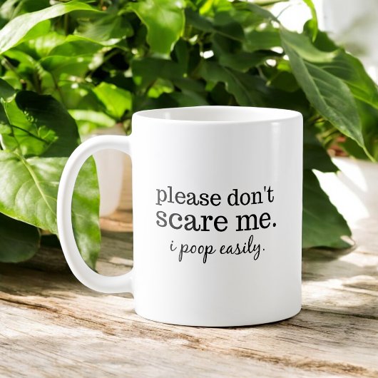 Mug Drôle ne me crains pas la typographie