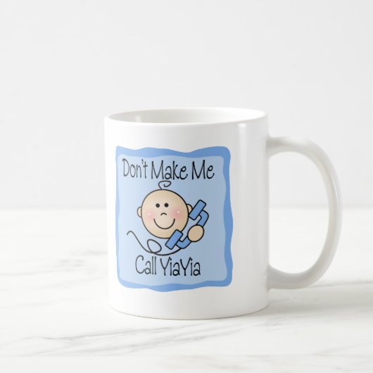 Mug Drôle ne me faites pas l'appel YiaYia (Droite)