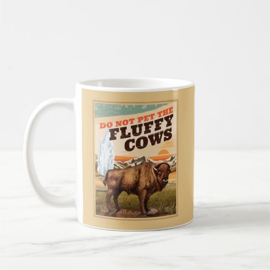 Mug Drôle Ne Pas Attirer L'Amoureux Du Bison Des Vache (Gauche)
