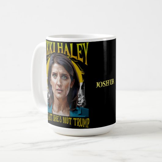 Mug Drôle Nikki Haley (Devant gauche)